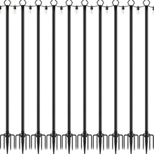 Load image into Gallery viewer, Metal String Light Poles for Outdoor Lighting - Waterproof &amp; All Season Use
