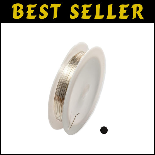 Premium 21 Gauge 925 Sterling Silver Wire - Half Hard Round for Jewelry Making