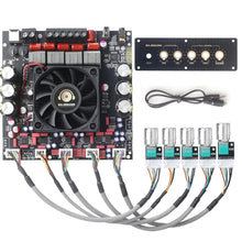 Load image into Gallery viewer, Dual Chip 2.1 Channel Amplifier Board with Multiple Inputs - 1200W Power