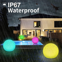 Load image into Gallery viewer, 12-Inch Solar LED Ball Light - Waterproof Color Changing Globe Lamp for Outdoors