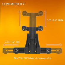Load image into Gallery viewer, Universal Locking Tablet Holder for Vehicles &amp; Wall Mount - 7" to 10" Compatible