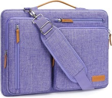 Load image into Gallery viewer, 360 Protective Laptop Shoulder Bag, Fits 15-15.6 Inch Laptops - Purple Elegance