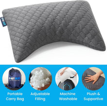 Load image into Gallery viewer, Versatile Mini Neck &amp; Lumbar Pillows - Set of 2 for Travel and Comfort, 14x19