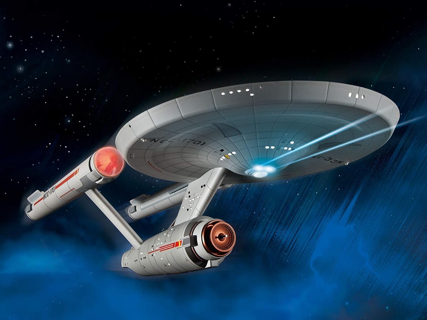 Classic Star Trek Model Kit: U.S.S. Enterprise NCC-1701 - Detailed Assembly Kit