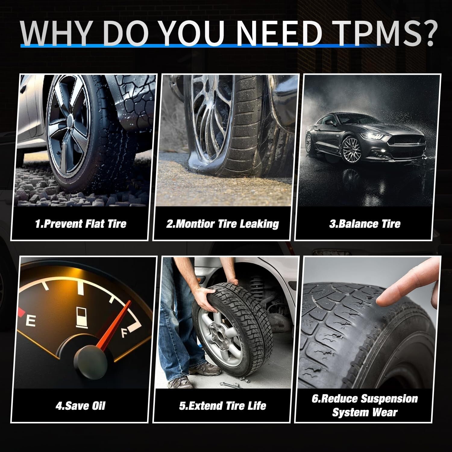 High Accuracy TPMS Sensors for RAM 2500 3500 4500 5500 & Jeep Cherokee - OE Fit