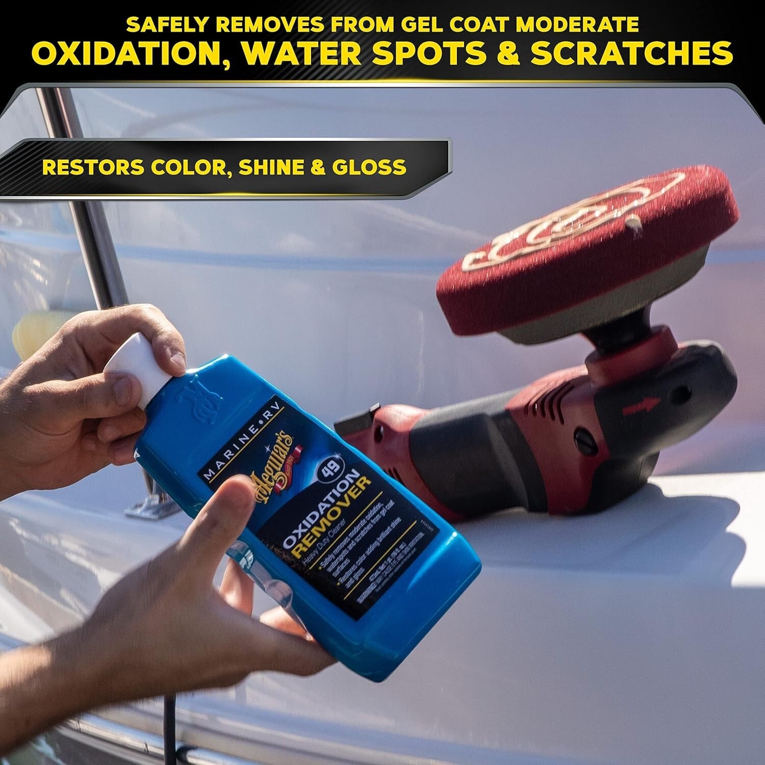 Marine/RV Fiberglass Restoration Kit for Ultimate Oxidation Removal & Shine