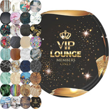 Load image into Gallery viewer, Soft Close Decorative Toilet Seat - Round Molded Wood Design in VIP-Lounge Color