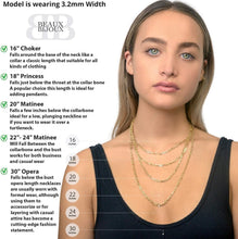 Load image into Gallery viewer, Versatile Sterling Silver Chain Necklace - Gift-Ready and Customizable Lengths