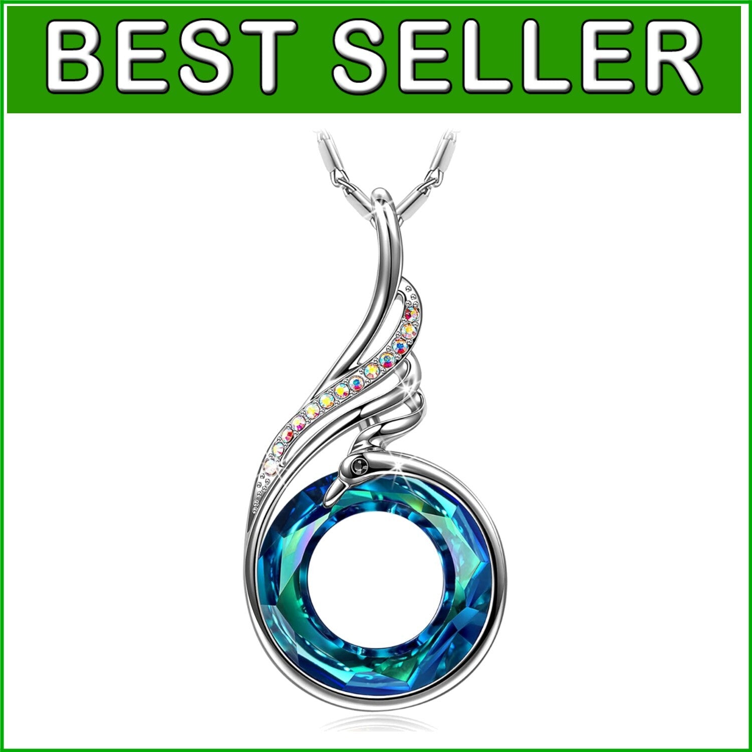 Gorgeous Phoenix Pendant Necklace in Sterling Silver - Perfect Gift for Women