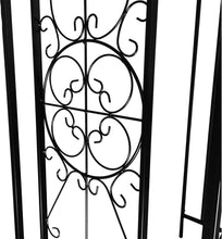 Load image into Gallery viewer, Intricate Black Archway Trellis for Climbing Plants - Weather-Resistant