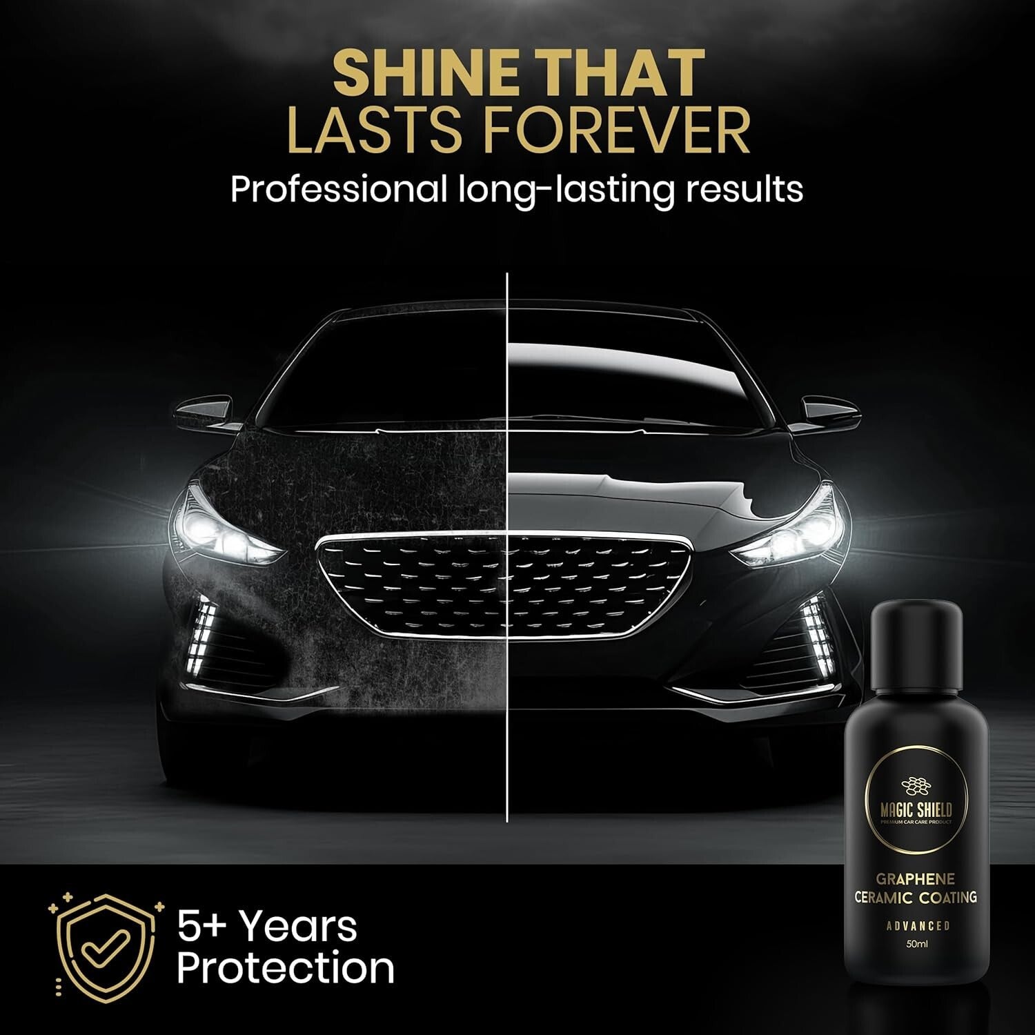 Durable Graphene Coating for Cars & Bikes - 5 Year High-Gloss Ceramic Shield