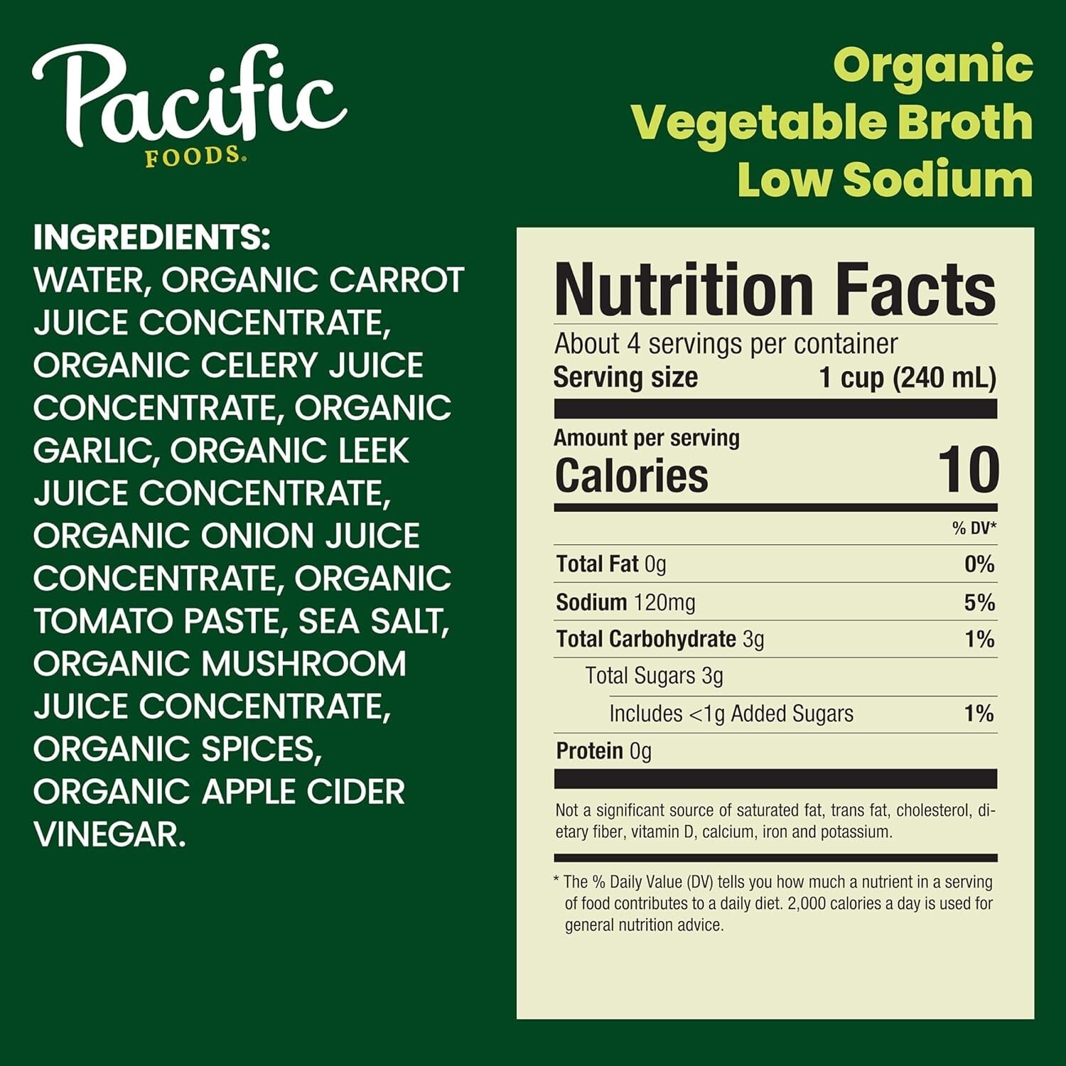 32 oz Organic Vegetable Broth Case of 12, Plant-Based & Gluten-Free Goodness