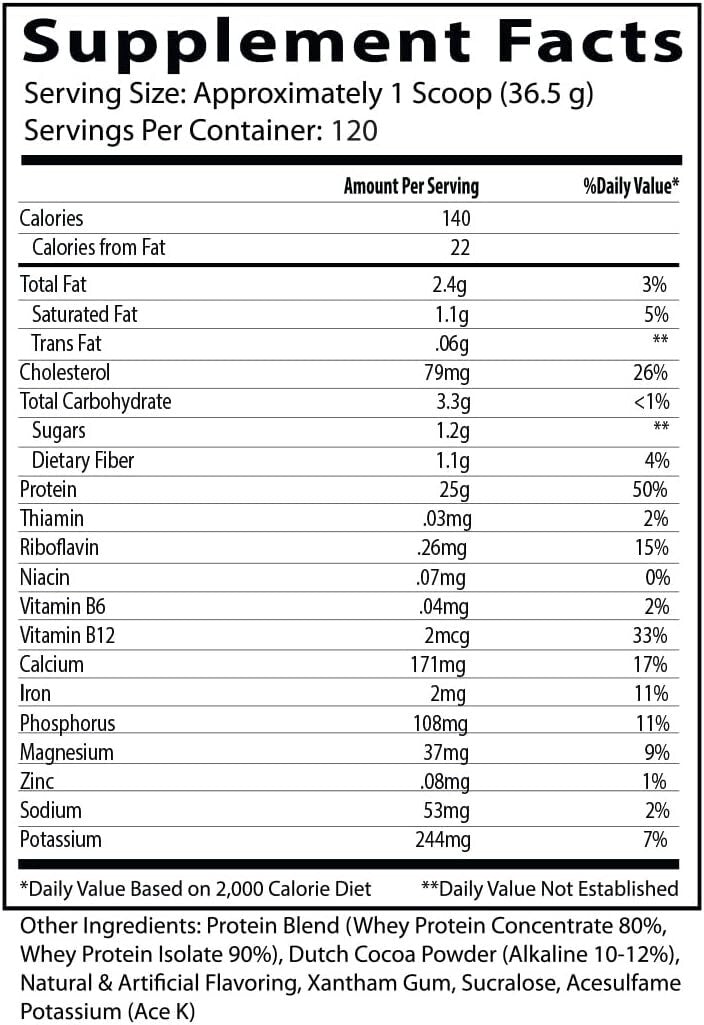 Insane Whey Protein - Chocolate Flavor 100% Whey, Ultimate Mass Gainer, 9.85 lbs