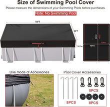Load image into Gallery viewer, Premium Quality 9x18Ft Rectangular Pool Cover - Tear Resistant &amp; Dustproof