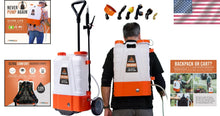 Load image into Gallery viewer, Effortless Gardening: 4 Gallon Battery Backpack Sprayer with Adjustable PSI