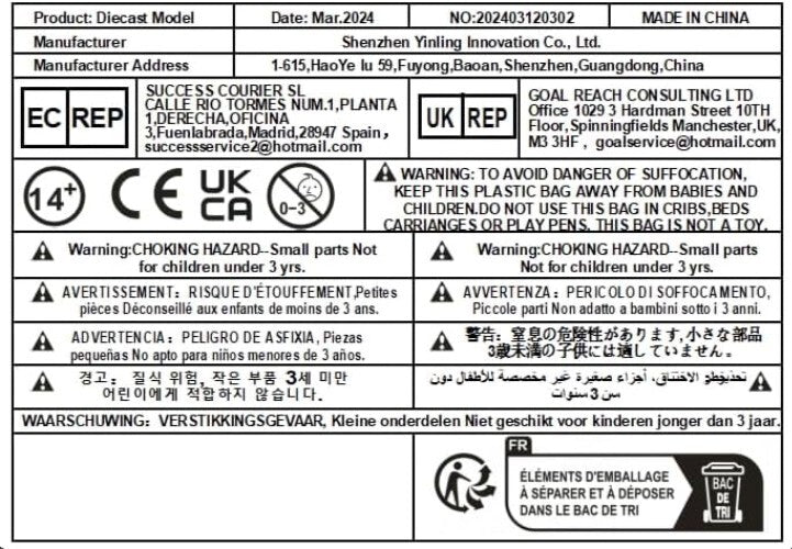Lacquered 1:125 Concorde Diecast Model with Realistic Features - Perfect Gift