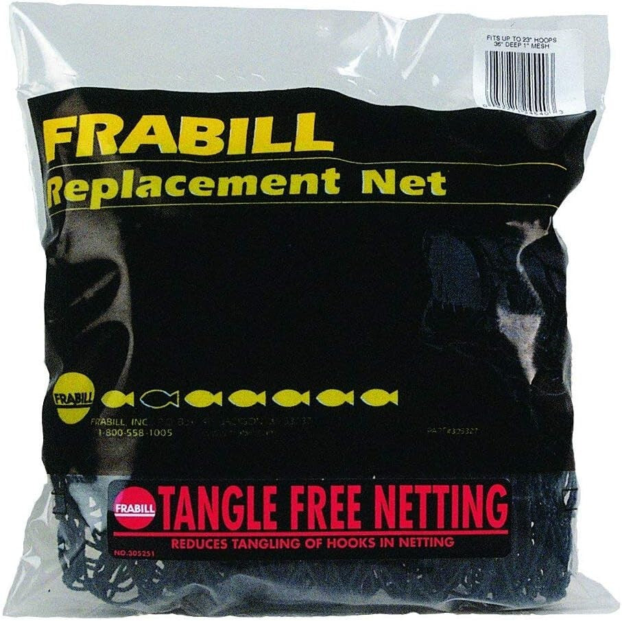 Flat Bottom 23" x 26" Replacement Fishing Net – Lightweight & Adaptable