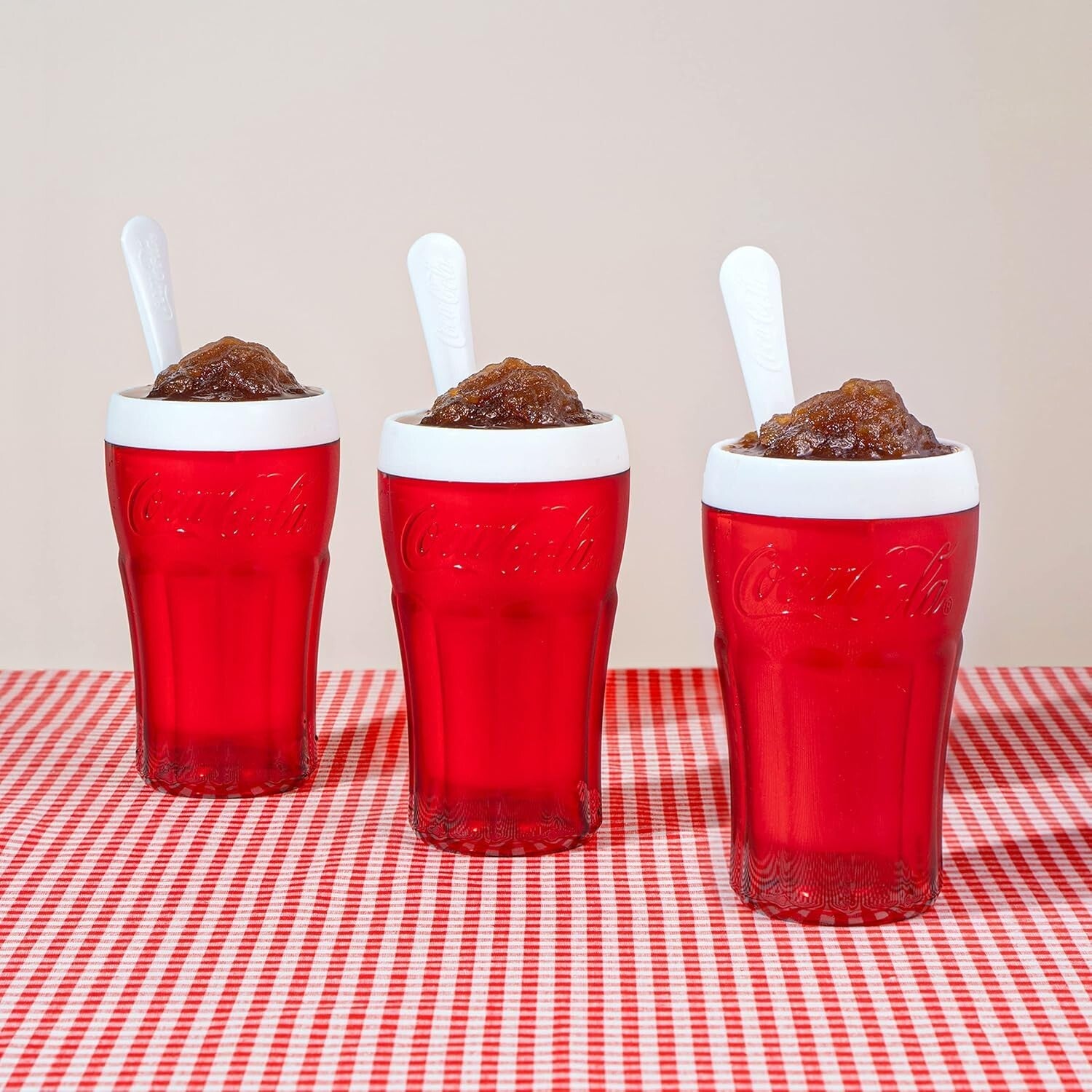 Coca-Cola Float & Slushy Maker Set of 2 - Retro Smoothie & Slushie Cups