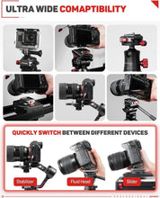 Load image into Gallery viewer, Versatile Camera Quick Release System with Arca Swiss Base for Easy Mounting