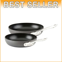 Load image into Gallery viewer, Sleek 8" &amp; 10" HA1 Nonstick Cookware Set - Perfect for Eggs, Vegetables, Meats