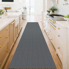 Load image into Gallery viewer, Comfort &amp; Safety: Charcoal 3' x 16' Non-Slip Runner Rug for Hallway &amp; Kitchen
