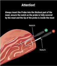 Load image into Gallery viewer, RF 2000FT Meat Thermometer with Color-Coded Probes - Ideal for Grilling Outdoors
