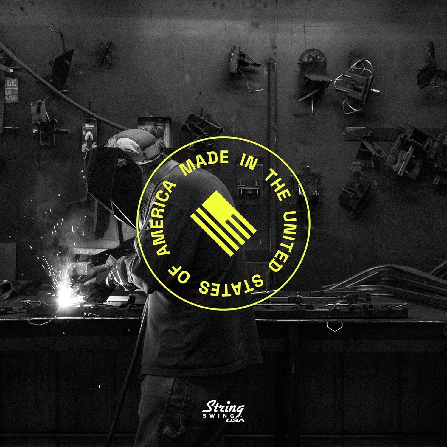 Elegant Guitar Wall Rack for 5 Guitars - Walnut Print Aluminum, Easy Install