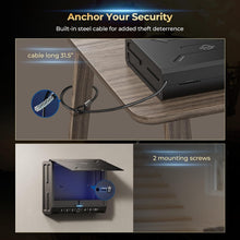 Load image into Gallery viewer, Steel Biometric Gun Lock Box with Emergency Power Supply - Ideal for Home or Car
