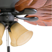 Load image into Gallery viewer, Elegant 52" LED Ceiling Fan with Wooden Blades &amp; Remote Control - Bronze Finish