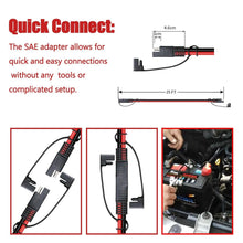 Load image into Gallery viewer, Durable 25FT SAE Plug-and-Play Extension Cable - Ideal for Solar &amp; Automotive