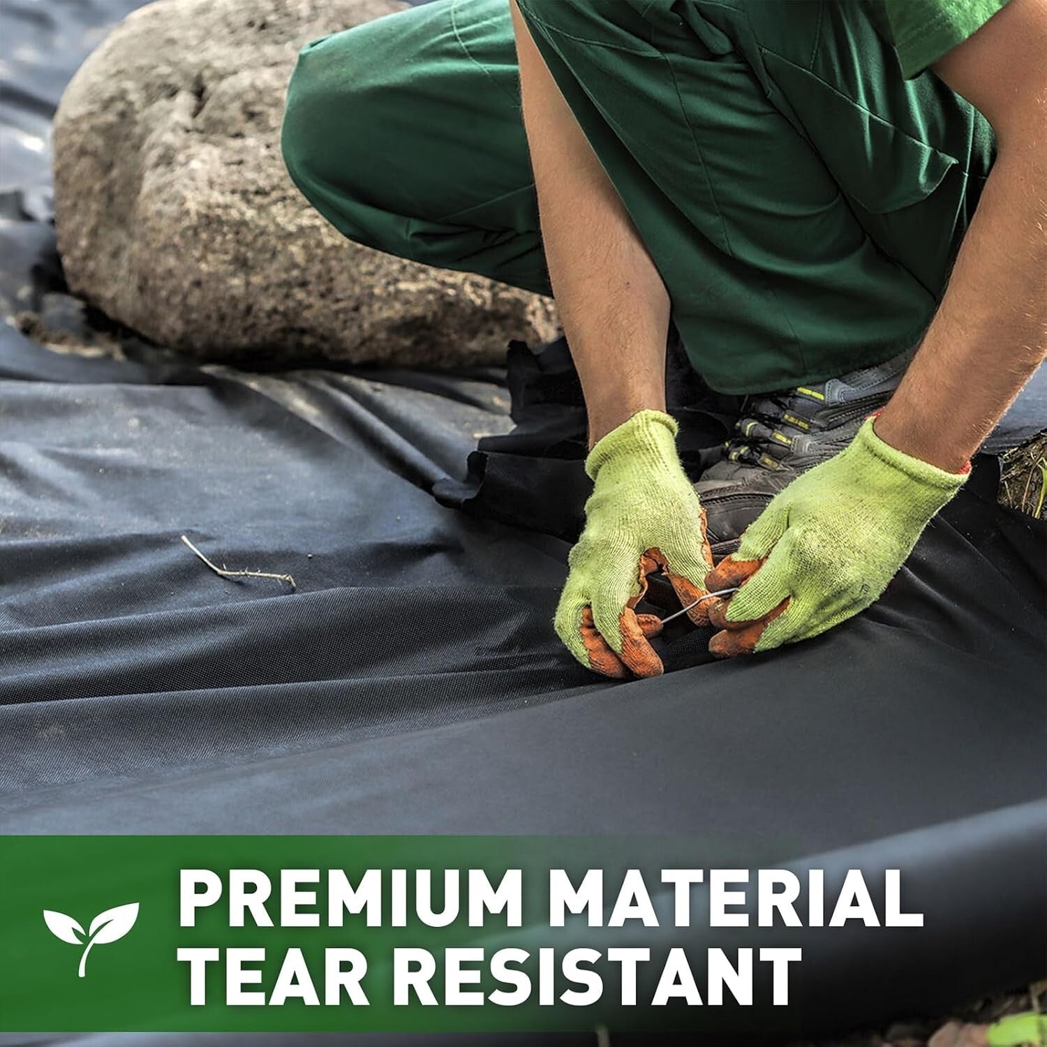 Durable 3ft x 180ft Weed Control Fabric - Easy Install for Beautiful Gardens