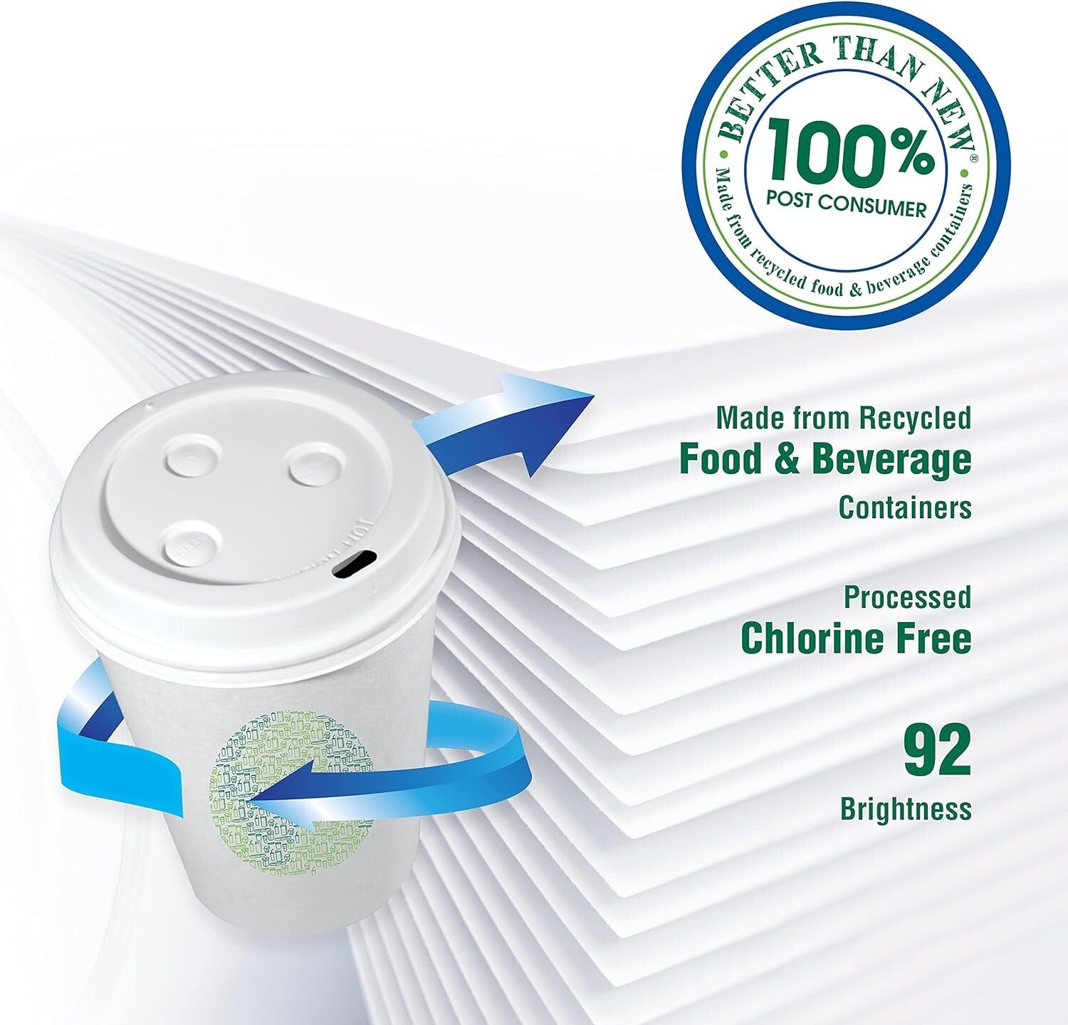 Quality 100% Recycled Multipurpose Paper - 8.5x11 Sheets, Ideal for All Printers