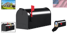 Load image into Gallery viewer, Contemporary Post-Mount Mailbox with Adjustable Latch and Rust-Resistant Finish