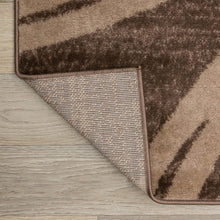 Load image into Gallery viewer, Indoor 5' x 7' Brown Area Rug - Stain Resistant &amp; Easy Care for Every Room