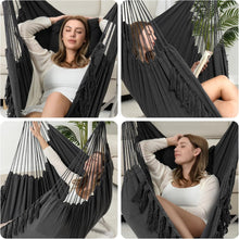 Load image into Gallery viewer, Stylish Portable Hammock Chair with Cushions - Ideal for Relaxation &amp; Reading
