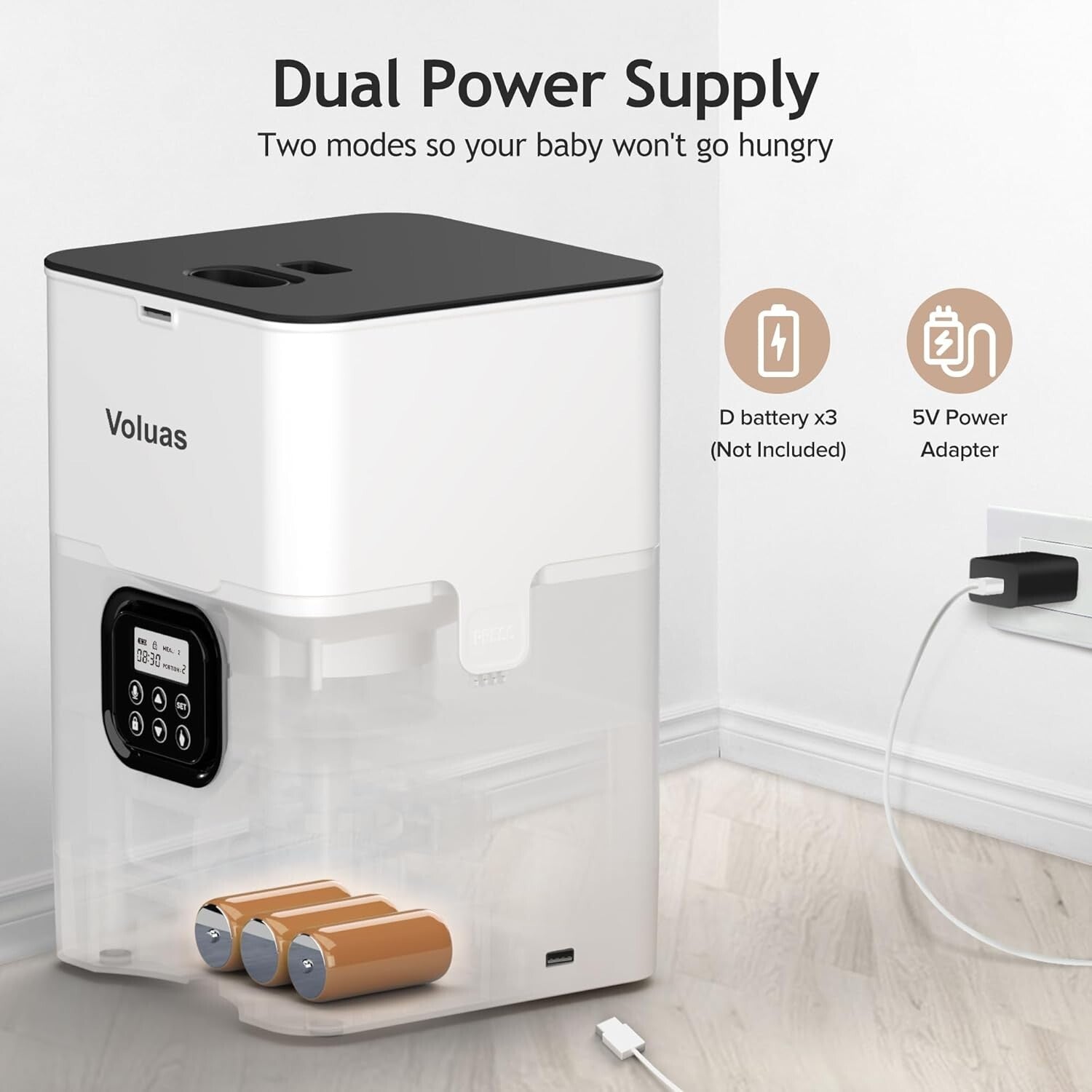 High-Capacity Cat & Dog Feeder - Automatic Portion Control & Voice Feature