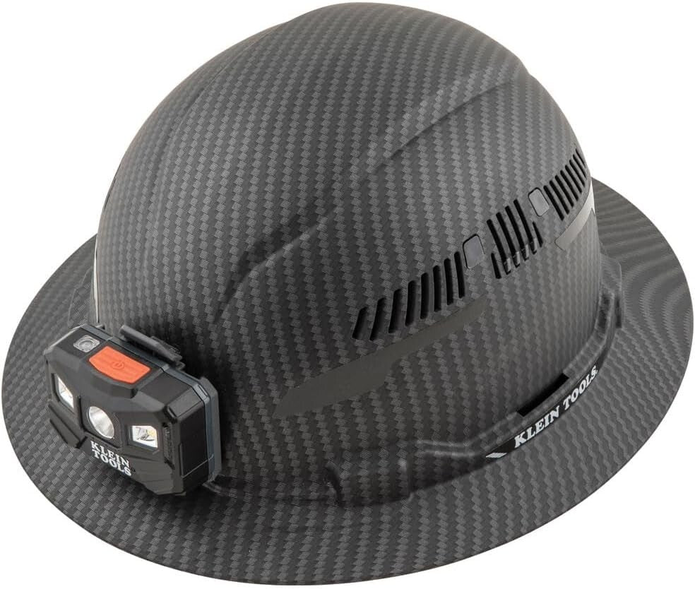 Durable PC/ABS Full Brim Hard Hat with Stylish KARBN Pattern for Professionals