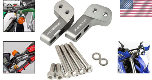 Silver Side Mount Hand Guard for Motorcycles - Compact & Lightweight Design