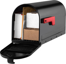 Load image into Gallery viewer, Chic Black Mailbox with In-Ground Post - Complete Installation Kit Included