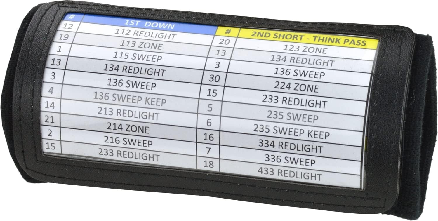 Pack of 10 Youth Wristbands for Football & Baseball - Triple Play Coach System