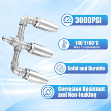 Load image into Gallery viewer, Powerful 360° Rotating Turbo Nozzle for Pressure Washers - Stainless Steel Build