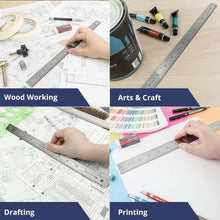 Load image into Gallery viewer, Lightweight Precision Ruler, Stainless Steel 36 Inch for Architects &amp; Engineers