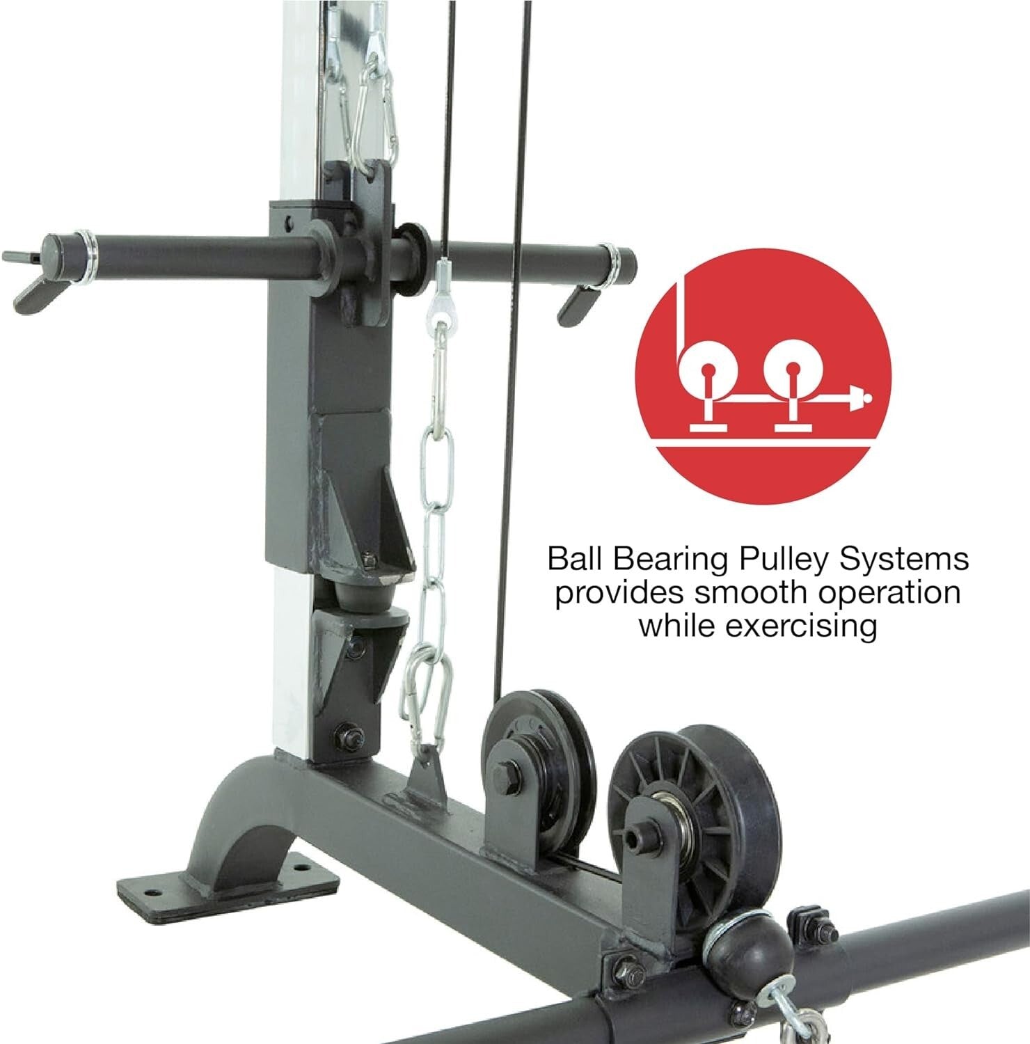 Multi-Function Power Cage with LAT Pulldown Attachment - 270 lbs Capacity