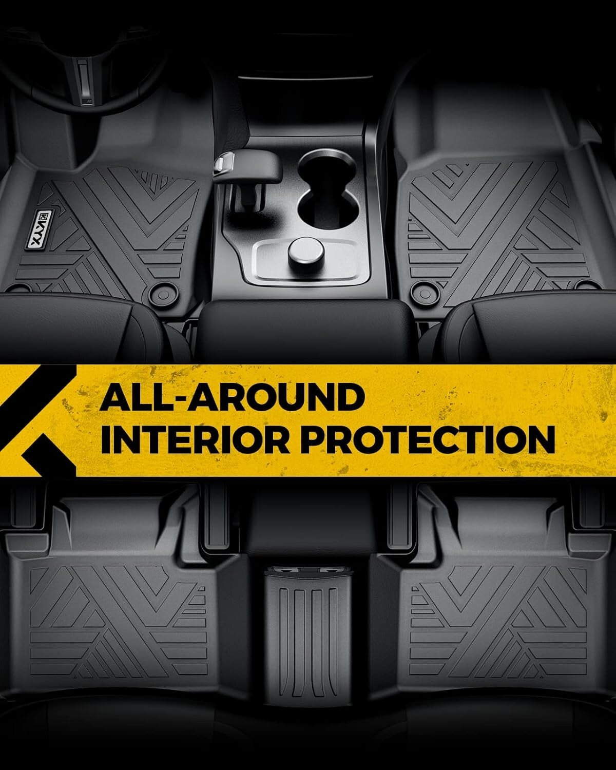 Durable Black TPE Floor Liners for Honda Accord 2013-2017 – Easy Clean & Install