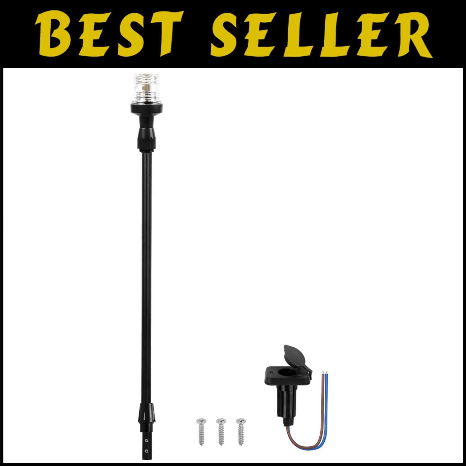 IP67 Waterproof 3NM LED Boat Navigation Light - Fits Pontoon, Yacht, Bass Boats