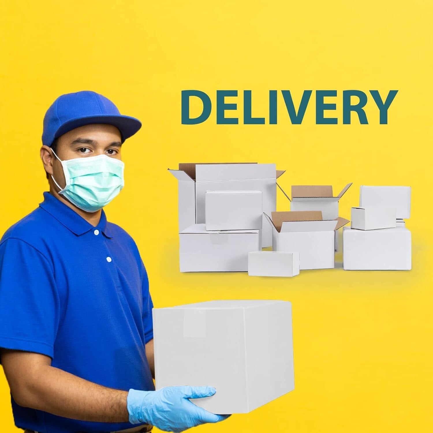 Easy-Assembly 40-Pack 10x6x6 Shipping Boxes - Recyclable Cardboard Solution