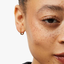 Load image into Gallery viewer, Trendy 14K Gold Plated Huggie Hoop Earrings - Water-Resistant &amp; Tarnish-Free