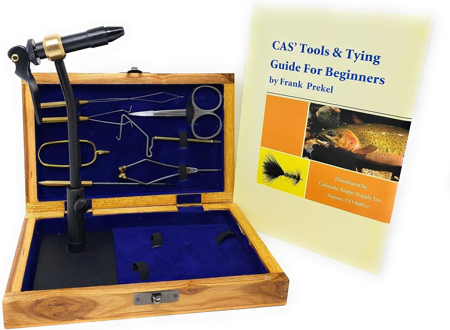 Complete Fly Tying Set with Precision Rotary Vise, Ideal for Angling Enthusiasts