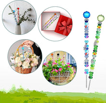 Load image into Gallery viewer, All-in-One 236-Pc Garden Stake Kit with Beads and Crystal Toppers for Easy Use
