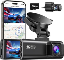 Load image into Gallery viewer, Advanced Dual Dash Cam with Parking Monitor - 24H Security &amp; G-Sensor Alert